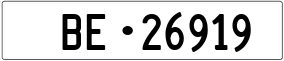 Truck License Plate